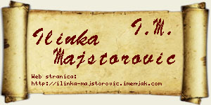 Ilinka Majstorović vizit kartica